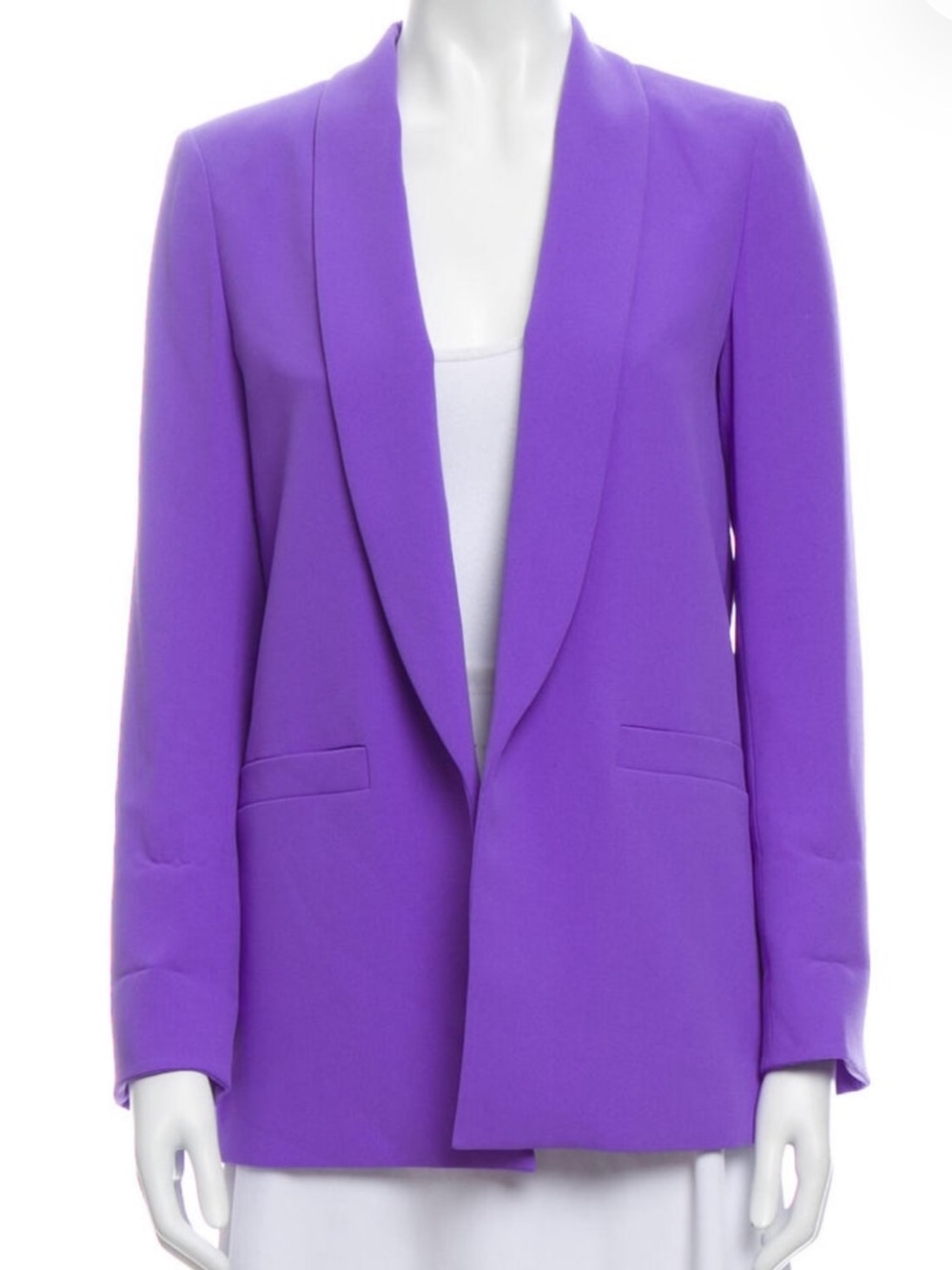 Alice + Olivia Purple Boyfriend Blazer